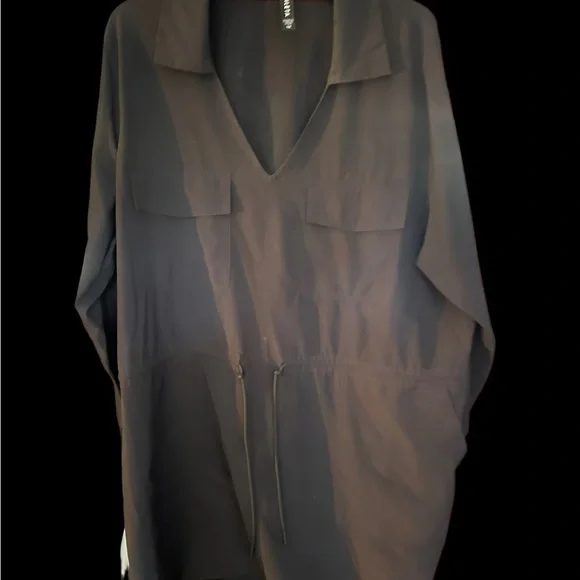 Athleta Black Long Sleeve Zumba Shirt Dress 1X - Picture 6 of 6